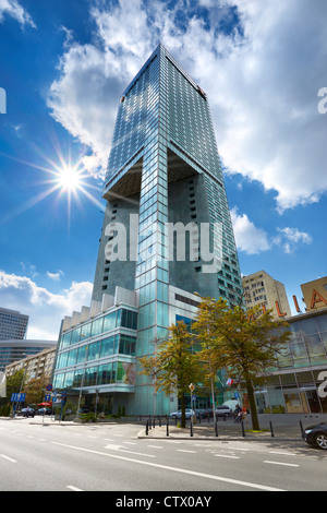 Le centre moderne de Varsovie (Pologne) en capital Banque D'Images