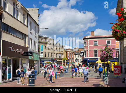 Derby Corn Market, Derby City Centre, Derbyshire, Angleterre, Royaume-Uni, UE, Europe Banque D'Images