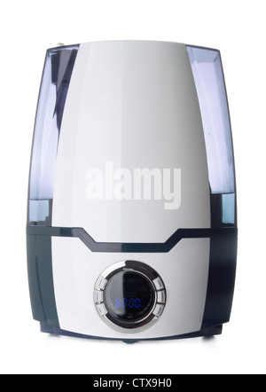 Humidificateur d'air ultrasonique ioniseur avec isolated on white Banque D'Images