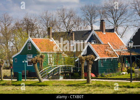 Parc national de Zaanse Schans et musée en Hollande du Nord, aux Pays-Bas. Banque D'Images