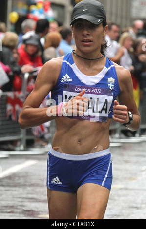 La femme Konstadina Kefala Grèce marathon olympique de Londres 2012 Banque D'Images