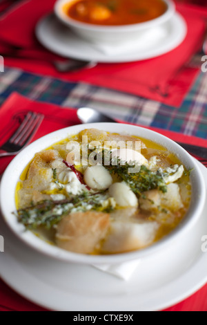 L'alimentation traditionnelle au restaurant Madère Portugal Banque D'Images