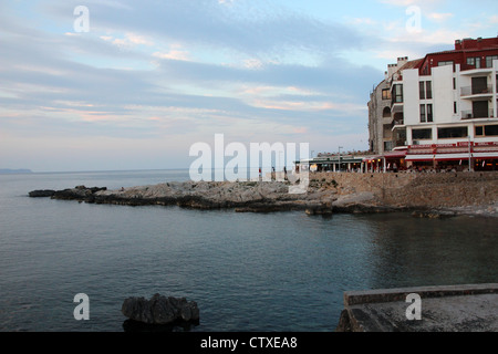 La Escala, Catalogne, Espagne. Banque D'Images