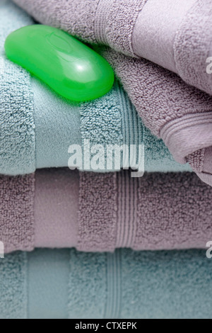 Serviettes de bain Banque D'Images