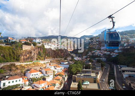 Portugal Madère Funchal téléphérique Banque D'Images