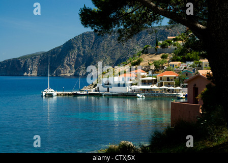 Assos, Kefalonia, îles Ioniennes, Grèce. Banque D'Images