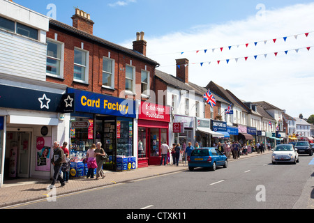 Christchurch Dorset, retraite populaire ville sur la côte sud de l'Angleterre, Royaume-Uni Banque D'Images