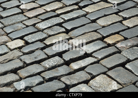 Close-up de l'ancien bloc pavement Banque D'Images