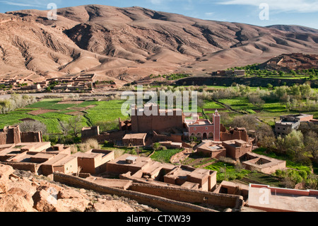 Paysage spectaculaire dans le sud de l'Atlas, Maroc Banque D'Images