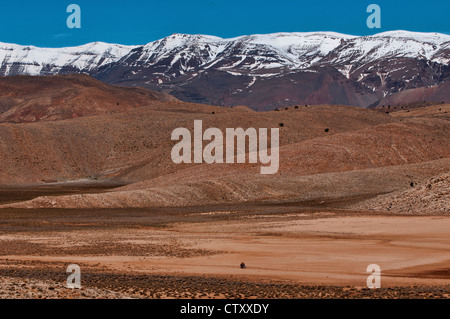 Paysage spectaculaire dans le sud de l'Atlas, Maroc Banque D'Images