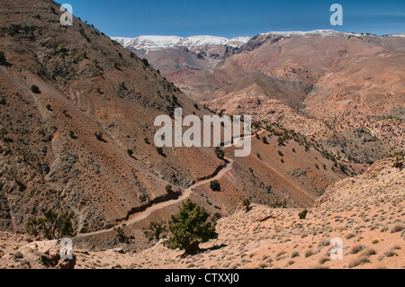 Paysage spectaculaire dans le sud de l'Atlas, Maroc Banque D'Images