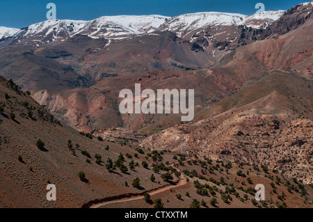 Paysage spectaculaire dans le sud de l'Atlas, Maroc Banque D'Images