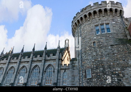 L'église de la garnison du château de Dublin dans le centre de la ville de Dublin en Irlande Banque D'Images