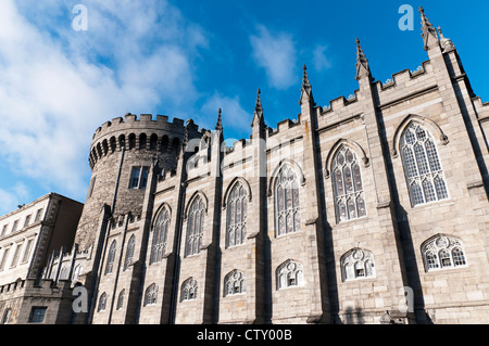 L'église de la garnison du château de Dublin dans le centre de la ville de Dublin en Irlande Banque D'Images