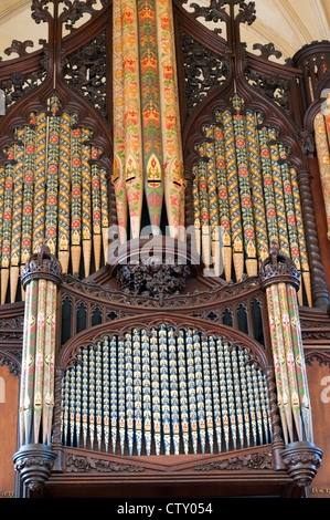 Orgue de l'église de la garnison du château de Dublin dans le centre de la ville de Dublin Irlande Banque D'Images