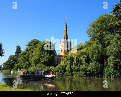 L'église de Stratford et de la rivière Banque D'Images