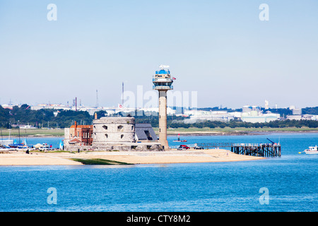 Château Calshot, sur spit sur Calshot Southampton Water, Hampshire, England, UK Banque D'Images