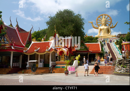 Le temple du Grand Bouddha et landmark est situé sur la côte nord-est de l'île de Ko Samui, Thaïlande. Banque D'Images