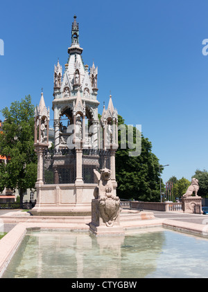 Au Nouveau-Brunswick, le monument a été érigé en 1873 au quai du Mont Blanc à Genève, Suisse Banque D'Images