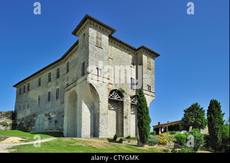 Le château médiéval château de Lavardens dans le Midi-Pyrénées, Pyrénées, France Banque D'Images