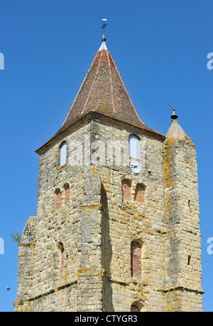 L'église Saint Michel / église Saint-Michel de Lurs dans les Midi-Pyrénées, Gers, Pyrénées, France Banque D'Images