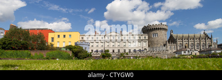 Dublin Castle et parc, la ville de Dublin Irlande Banque D'Images