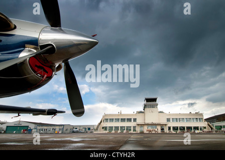 L'aéroport de Shoreham, dans le West Sussex. Banque D'Images