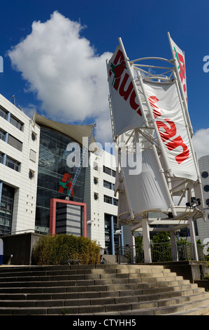 Shopping-Center Auchan - dans le trimestre, la Banque de Luxembourg-ville Banque D'Images