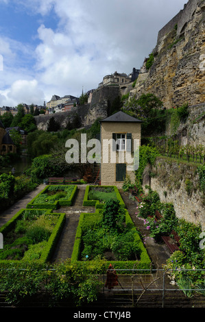 Grund et vieille ville de Luxembourg, Unesco-World-Patrimoine Banque D'Images