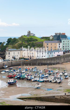 Le port de Tenby, Pays de Galles Banque D'Images