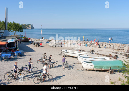 Port, Vitt, Kap Arkona, Ruegen Island, Côte de la mer Baltique, Schleswig-Holstein, Allemagne Banque D'Images