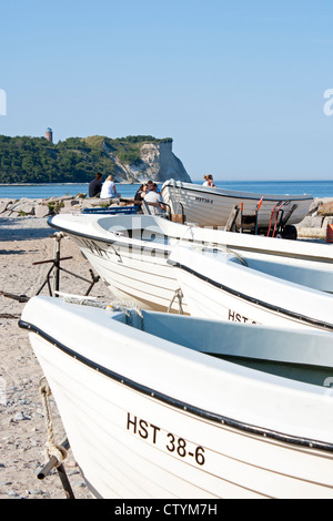 Port, Vitt, Kap Arkona, Ruegen Island, Côte de la mer Baltique, Schleswig-Holstein, Allemagne Banque D'Images