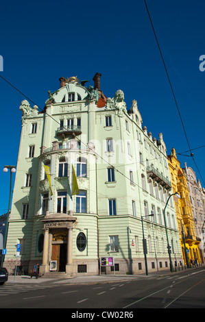 Goethe-Institut l'Institut Goethe de Prague le long de Masarykova 722/4, rue Riverside Nove Mesto, la nouvelle ville Prague CR Banque D'Images