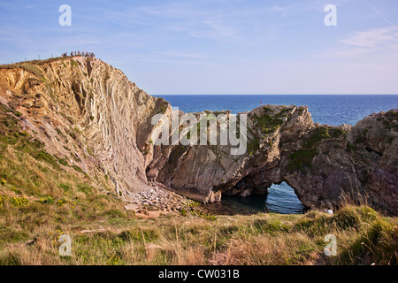 United Kingdom. L'Angleterre. Le Dorset. À l'île de Purbeck. Durdle Door. La Côte Jurassique. Banque D'Images