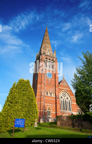 United Kingdom. L'Angleterre. Île de Wight. L'église de Saint Michel et tous les anges. Banque D'Images