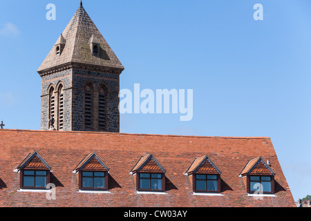 Des toits St Peters Guernesey Port Banque D'Images