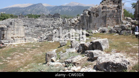 Tlos, ancienne ville en Turquie Banque D'Images