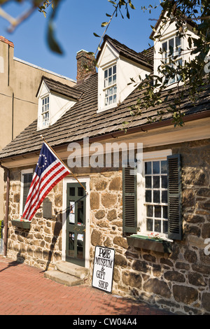 Plus ancienne maison de Richmond, Virginie, 1737, Shockoe Bottom, sert de Edgar Allan Poe Museum Banque D'Images