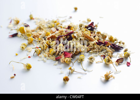 Close up of pile de feuilles de thé Banque D'Images