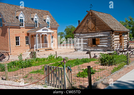 Hunter House au Pioneer Homestead State Park Museum, Cedar City, Utah Banque D'Images