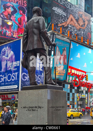 George M Cohan statue in Times Square Banque D'Images