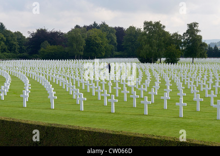 HENRI-CHAPELLE. Cimetière militaire américain. Les Ardennes. La Belgique. L'EUROPE Banque D'Images