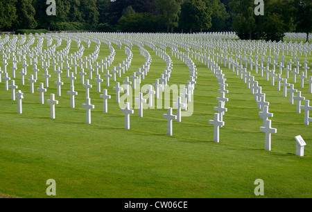 HENRI-CHAPELLE. Cimetière militaire américain. Les Ardennes. La Belgique. L'EUROPE Banque D'Images