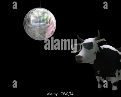 prime à la vache à la discothèque Banque D'Images