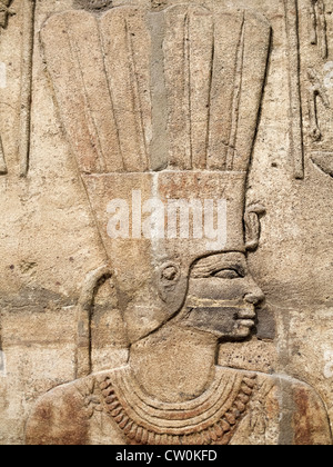 Détail de mur ouest du sanctuaire du roi Taharqa - l'Ashmolean Museum, Oxford 2 Banque D'Images