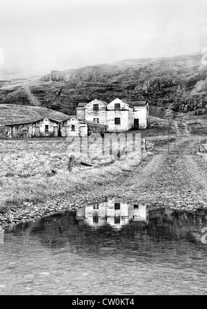 Bâtiment abandonné, l'Islande Banque D'Images