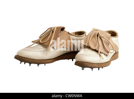 Les chaussures de sport isolé sur le livre blanc Banque D'Images