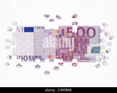 puzzle de l’euro Banque D'Images