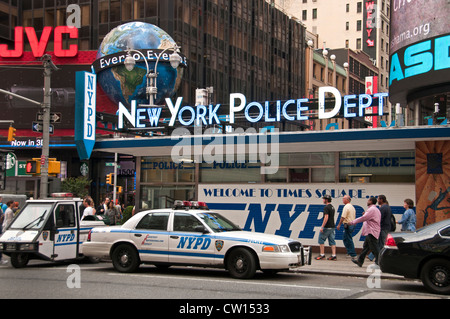 Département de la Police de New York Times Square New York United States of America Banque D'Images