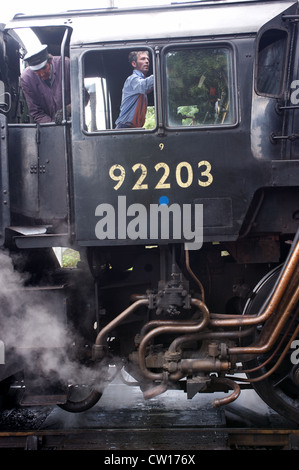 Locomotive à vapeur Prince Noir Banque D'Images